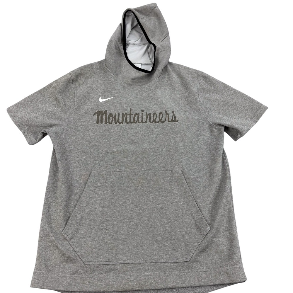 Appalachian State Mountaineers Hoodie Mens Large Gray Dri Fit Nike Spotlight Gym